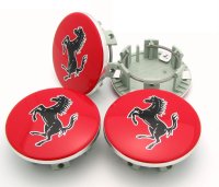 360モデナ用ホイールバッチセット（Scuderia red with black horse）