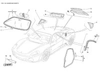 001 コンプリート・ウィンドスクリーン・ガラス/430 クーペ