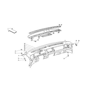 画像: 015 アンダー-ダッシュボード・エア・ダクティング/348（2.7 Motronic）
