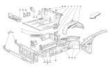 画像: 008 アッパー・クロス・メンバー・フロント・フレームワーク用/355（2.7 Motronic）