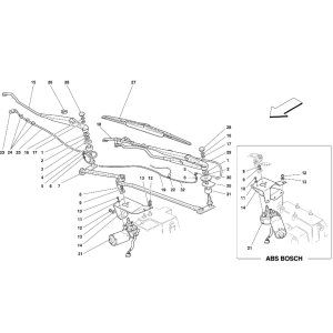 画像: 007 ウィンドシールド・ワイパー・レバレッジ/355（5.2 Motronic）