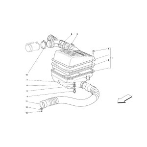 画像: 001 コンプリート・（左）エア・インテーク/355（5.2 Motronic）