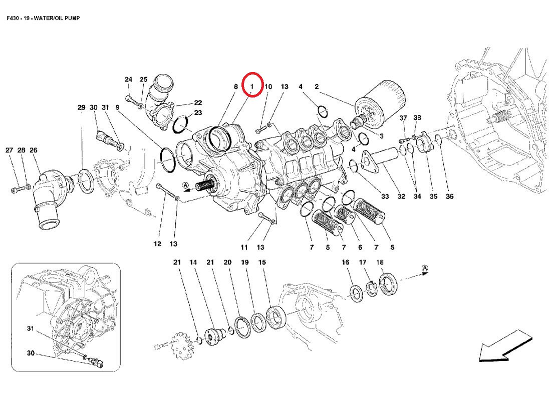 画像: ウォーター&オイルポンプAssy（430）